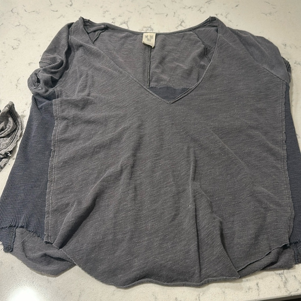 We the free free people size small gray top
